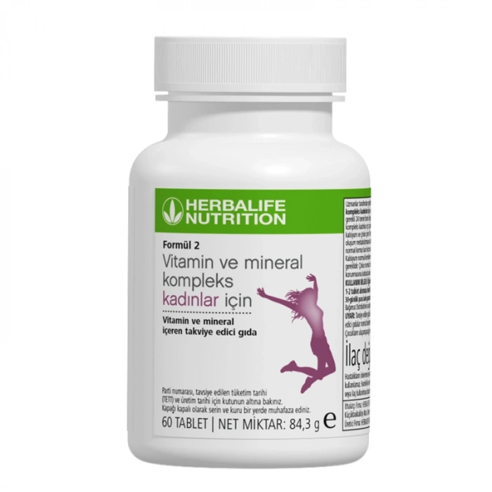Formül 2 Vitamin ve Mineral Kompleks Kadınlar İçin