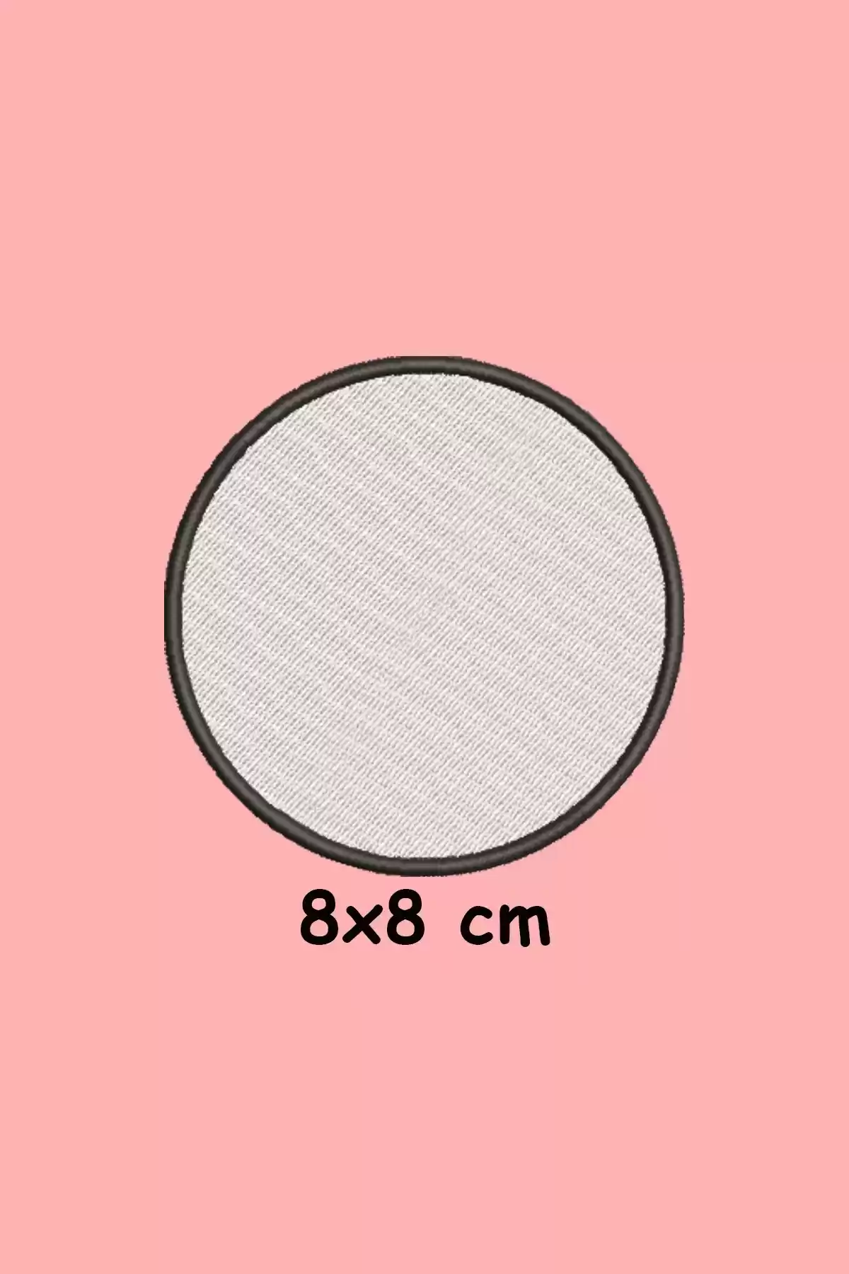 8x8 cm Nakış Arma (Patch) – DTF Baskıya Uygun, Ütü ile Yapıştırılabilir