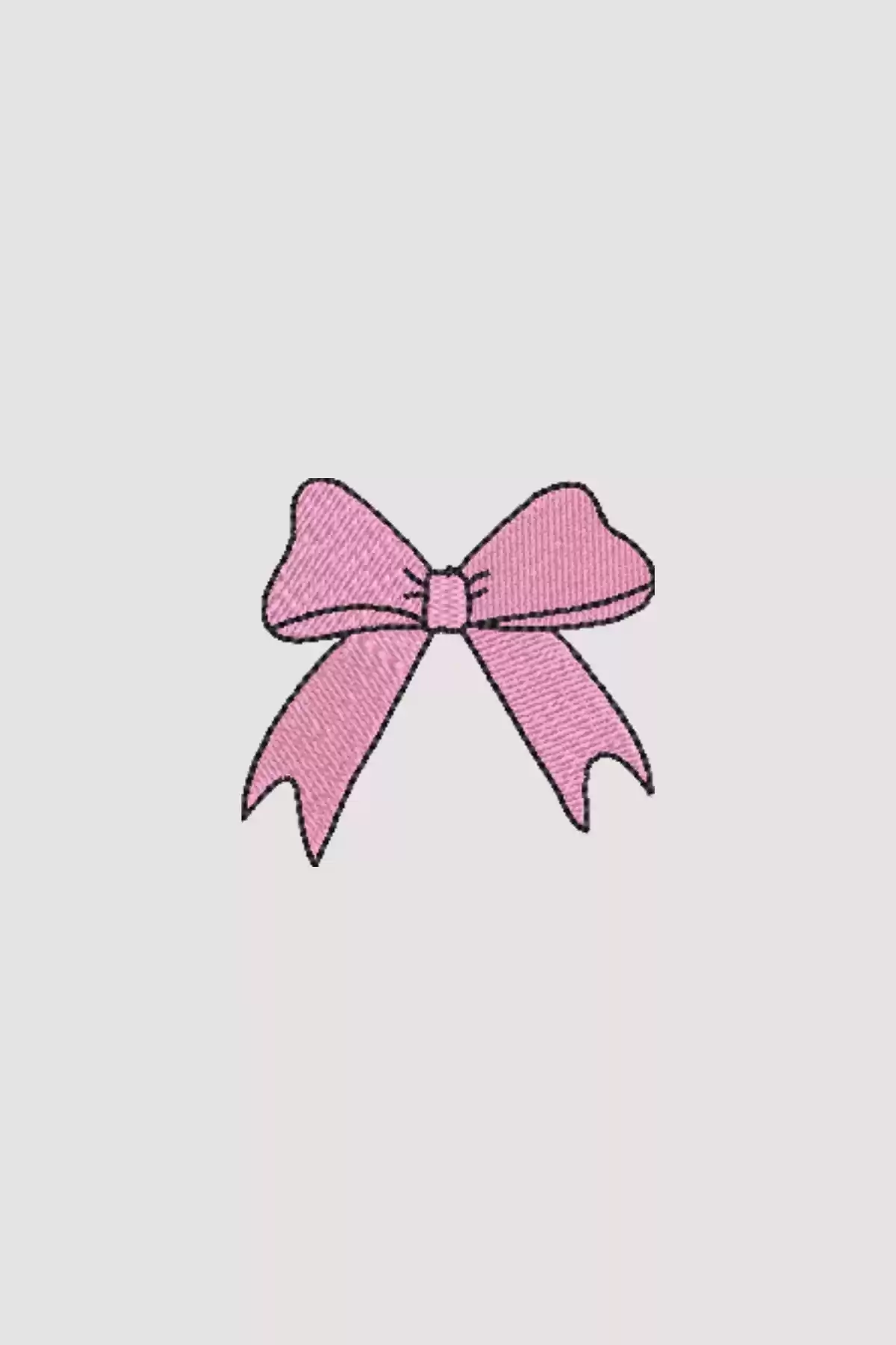 Pembe Kurdele Ütü İle Yapıştırılabilir Nakış Arma 8x7cm - Arma Desen Nakış İşleme Patch - 68