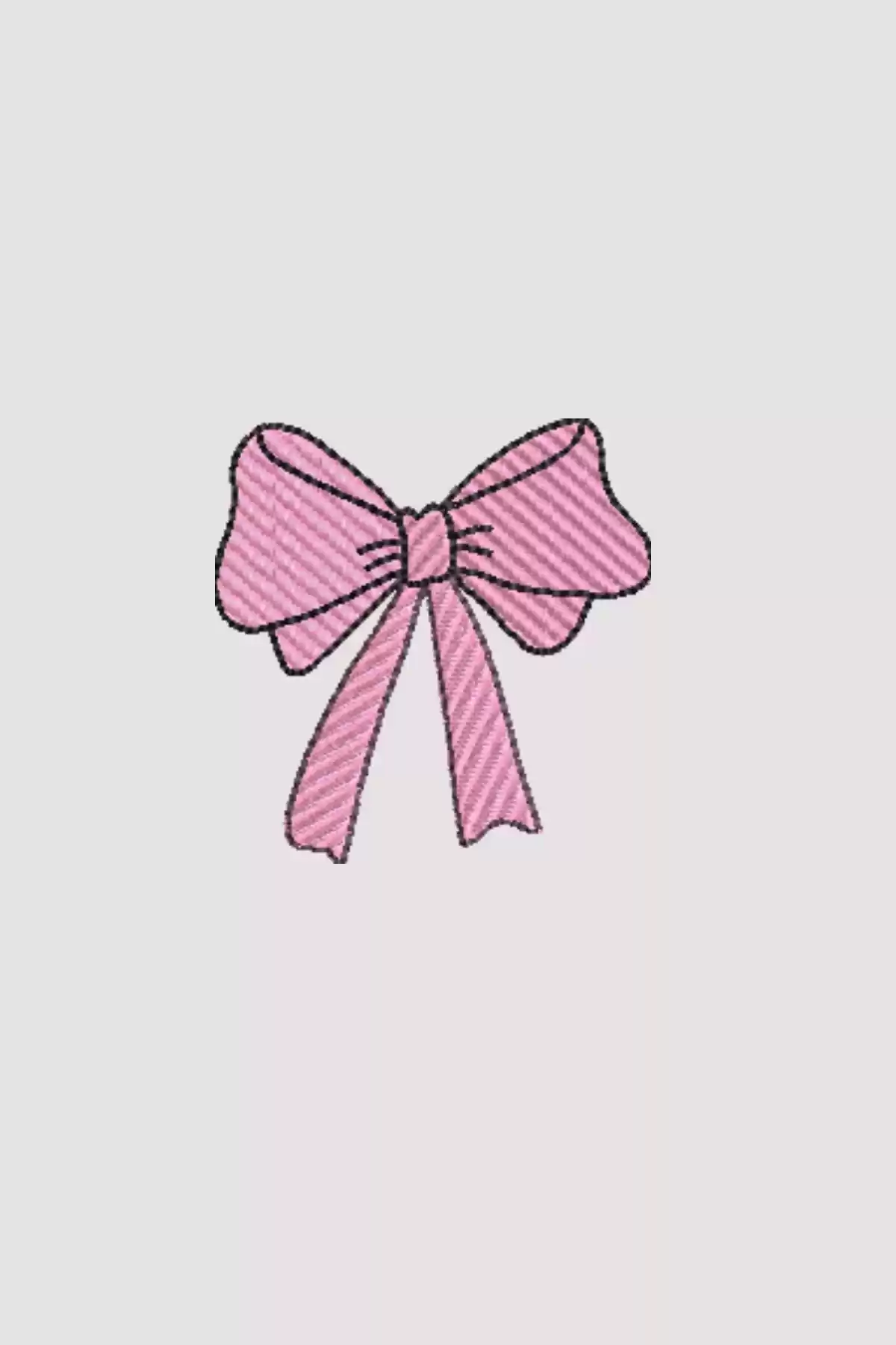 Pembe Kurdele Ütü İle Yapıştırılabilir Nakış Arma 8x7cm - Arma Desen Nakış İşleme Patch - 69