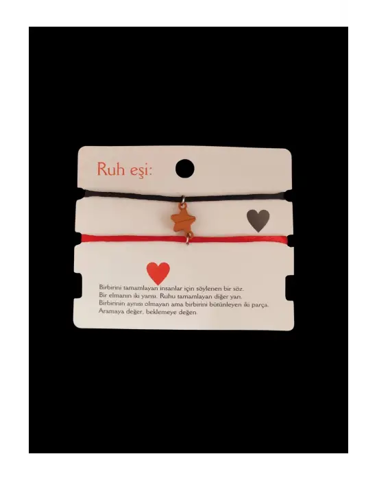 2 Adet Love Mıknatıslı Ruh Eşi Hediyelik Çift Bileklik Sevgili Bilekliği