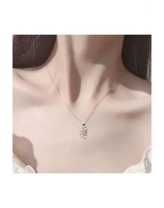 2 Adet You Are My Sunshine Mıknatıslı Sevgili Arkadaşlık Hediyelik Kolye Çift Kolyesi