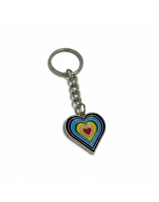 Antik Gümüş Kaplama Vintage Kalp Anahtarlık