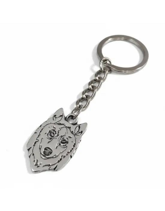 Antik Gümüş Kaplama Vintage Wolf Kurt Sembol Anahtarlık