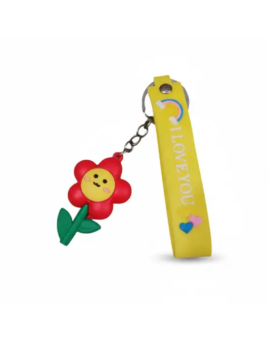 Harajuku Hello Kitty Sevimli Çiçek Anime Anahtarlık