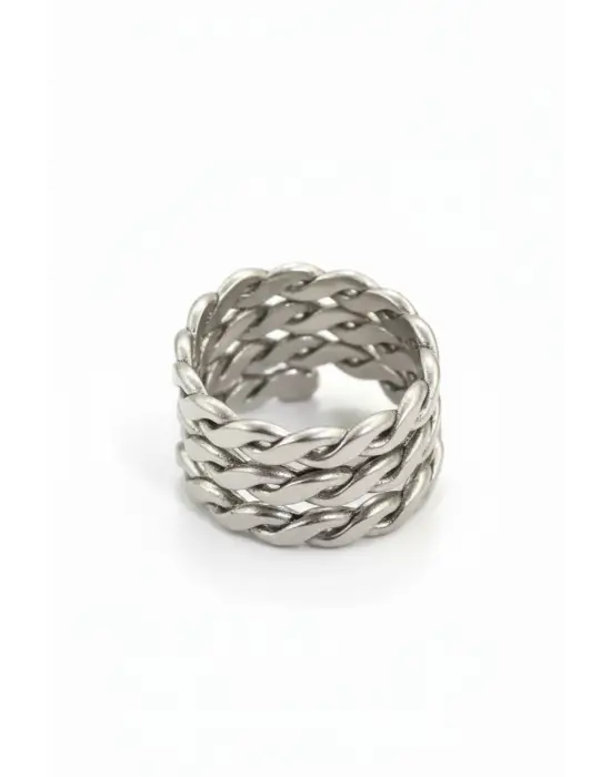 Antik Gümüş Kaplama Unisex Ayarlanabilir Ejder Sarmal Sembol Yüzük