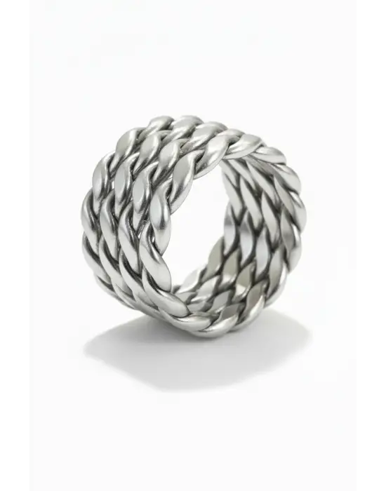 Antik Gümüş Kaplama Unisex Ayarlanabilir Ejder Sarmal Sembol Yüzük