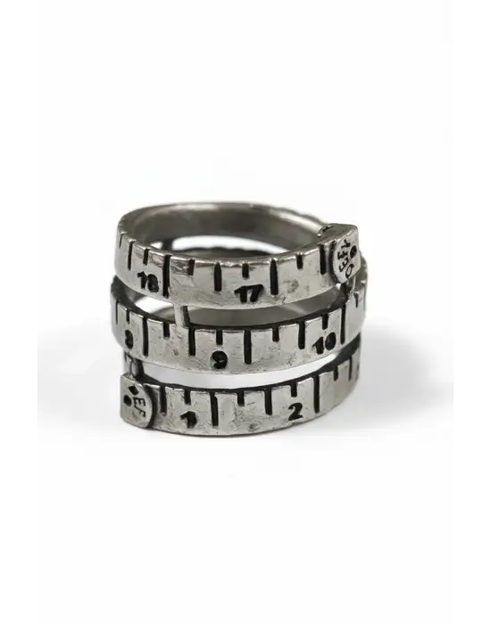 Antik Gümüş Kaplama Unisex Ayarlanabilir Anime Gothic Sarmal Yüzük