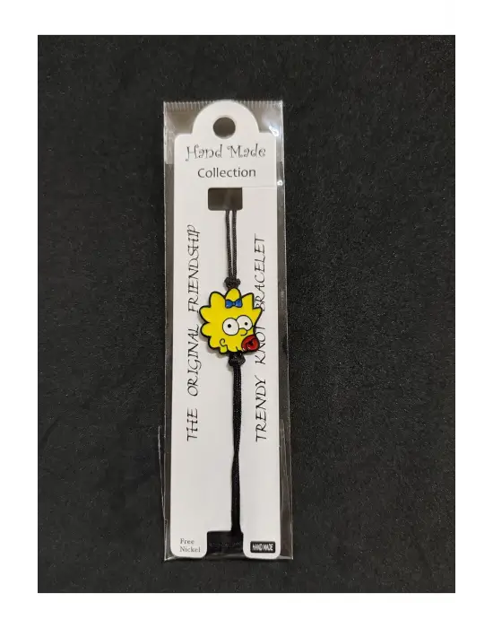Anime Çizgi Karakter Simpson El Yapımı Hediyelik Best Bileklik