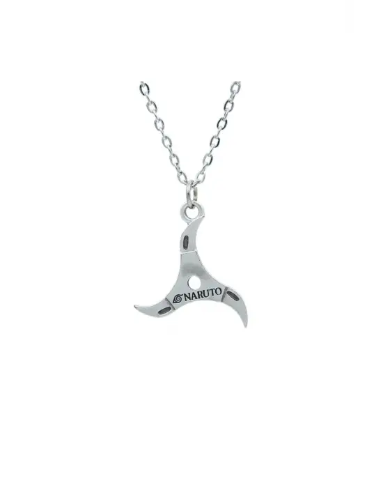Anime Retro Antik Gümüş Kaplama Naruto Sembol Hediyelik Zincirli Kolye