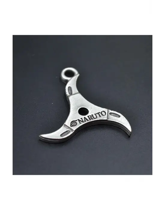 Anime Retro Antik Gümüş Kaplama Naruto Sembol Hediyelik Zincirli Kolye