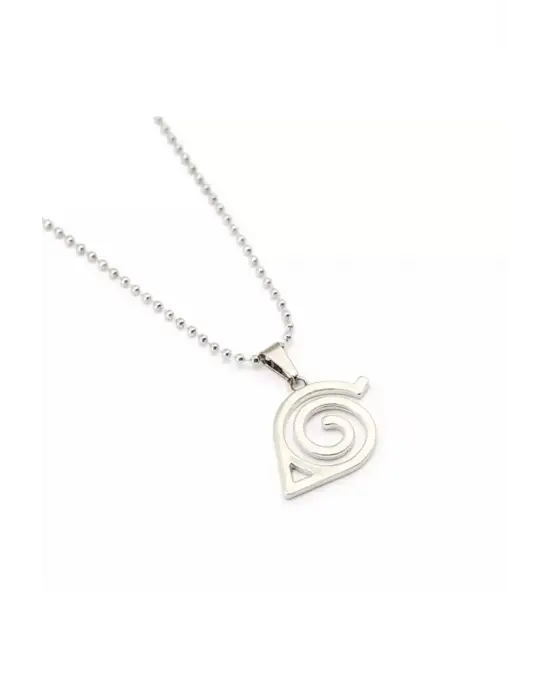 Antik Gotik Gümüş Kaplama Unisex Anime Naruto Uzamaki Zincirli Sarmal Kolye