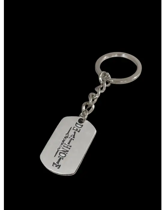 Antik Gümüş Kaplama Death Note Anime Metal Anahtarlık