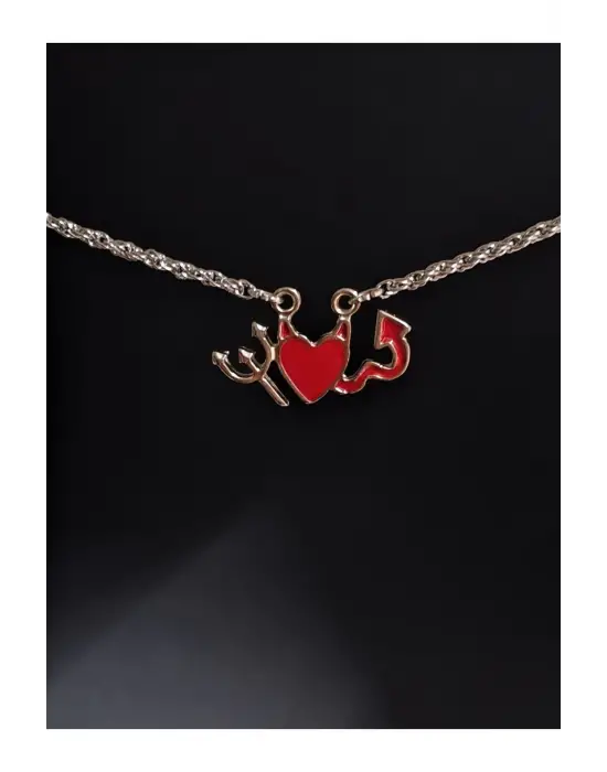 Antik Gümüş Kaplama Heart Gotik War Waper Unisex Zincirli Hediyelik Kolye