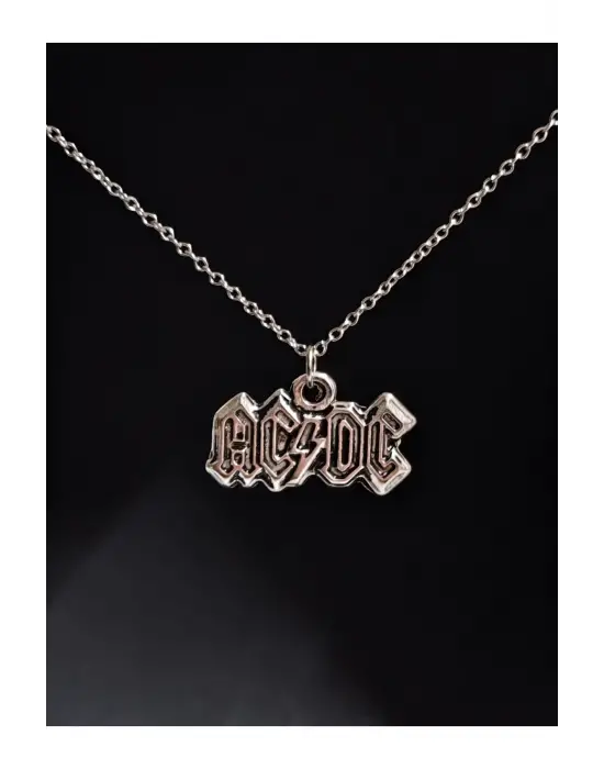 Antik Gümüş Kaplama Müzik ABC Elektro Gitar Fan Unisex Kolye