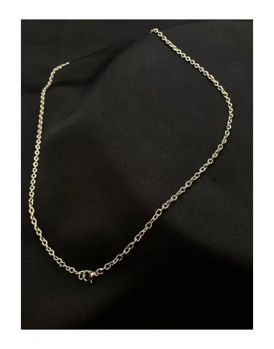 Antik Gümüş Kaplama Unisex Alevli Kalp Model Gümüş Kaplama Zincir Kolye