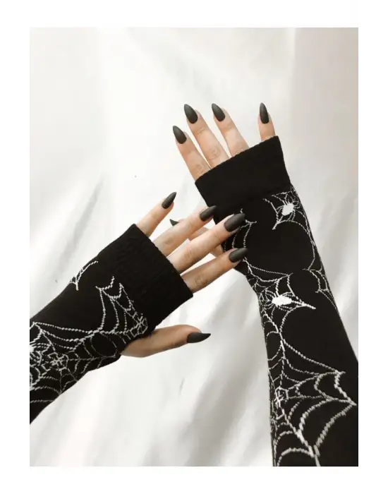 Daily Siyah Örümcek Eldiven Kolluk