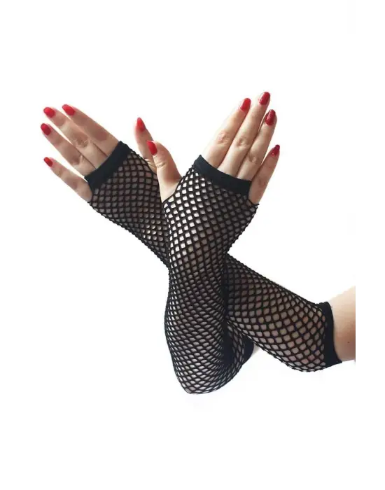 Desen Motif 2li Likralı File Eldiven Esnek Fileli Kolluk Eldiven