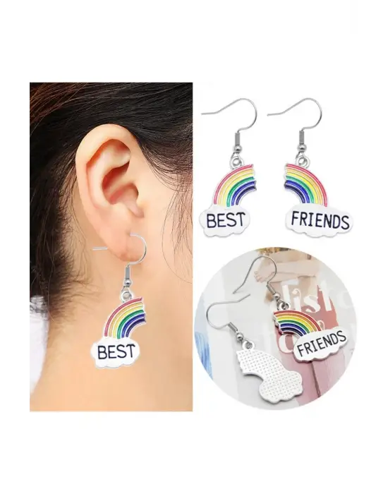 Gökkuşağı Best Friends Küpe