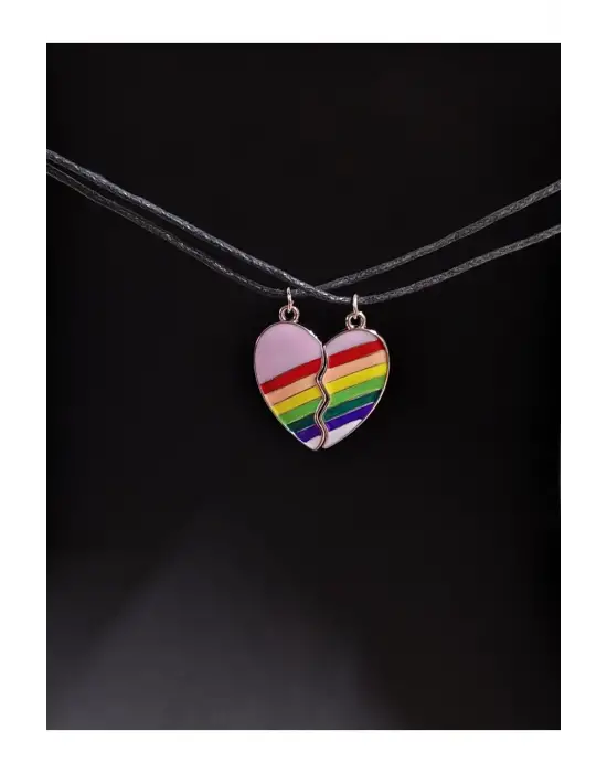 Hoodie 2 li Set Best Friends Mıknatıslı Arkadaşlık Hediyelik Unisex Kolyesi