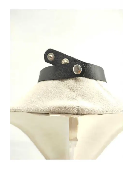 Kadın Ying Yang Suni Deri Choker