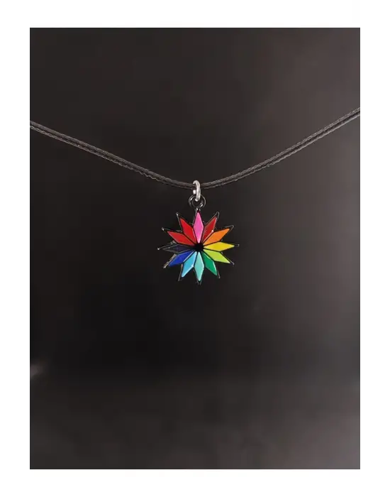 Retro Vintage Yıldız Işığı Unisex Hediyelik El Yapımı Kolye