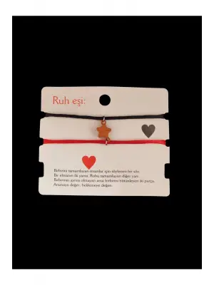2 Adet Love Mıknatıslı Ruh Eşi Hediyelik Çift Bileklik Sevgili Bilekliği