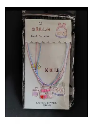 2li Set Anime Fantasy Magic Melody - Kuromi Hello Kity Çift Kolye