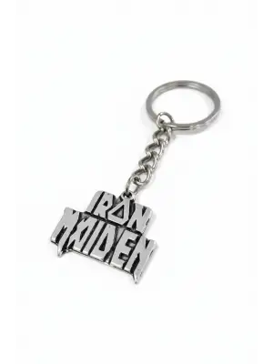 Antik Gümüş Kaplama İron Maiden Müzik Sembol Anahtarlık