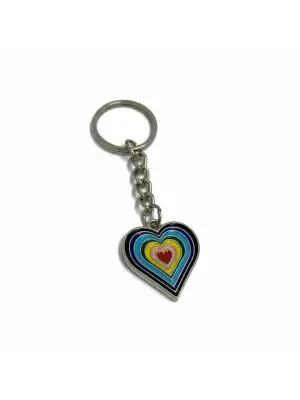 Antik Gümüş Kaplama Vintage Kalp Anahtarlık