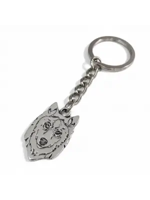 Antik Gümüş Kaplama Vintage Wolf Kurt Sembol Anahtarlık