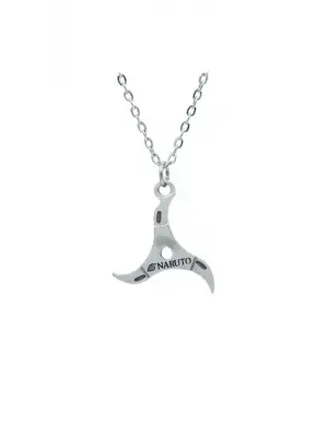 Anime Retro Antik Gümüş Kaplama Naruto Sembol Hediyelik Zincirli Kolye