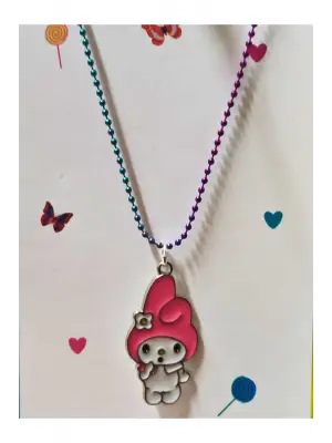 Anime Retro Vintage Magic Melody Kuromi Fantasy Hediyelik Zincirli Kolye
