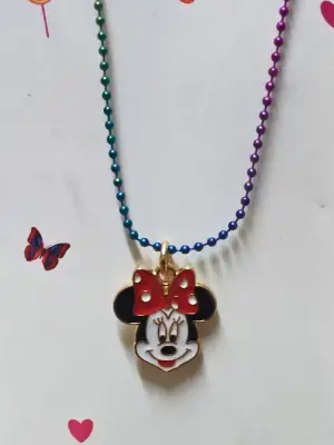 Anime Retro Vintage Magic Melody Micky Hediyelik Zincirli Kolye