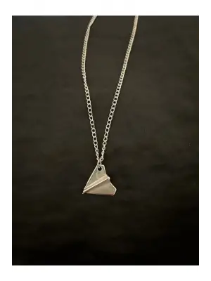 Antik Gotik Gümüş Kaplama Unisex Anime Naruto Sembol Zincirli Kolye