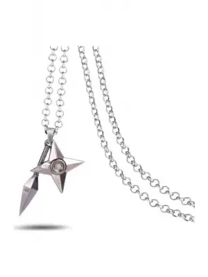 Antik Gümüş Kaplama Unisex Anime Naruto- Weapons Zincirli Kolye