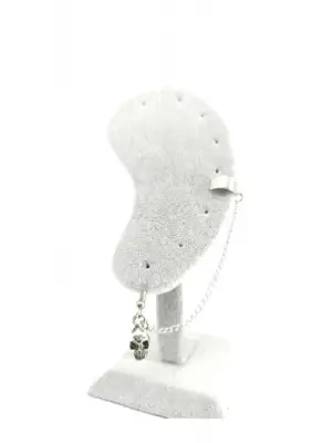 Antik Kaplama Lill Skull Gotik Zincirli Tragus Sıkıştırma Küpe