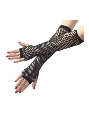 Desen Motif 2li Likralı File Eldiven Esnek Fileli Kolluk Eldiven