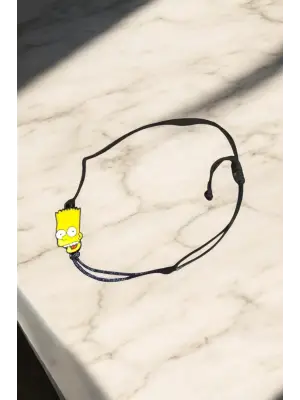 Özel Anime Karakter Simpsonlar Ayarlanabilir Hediyelik İpli Bileklik