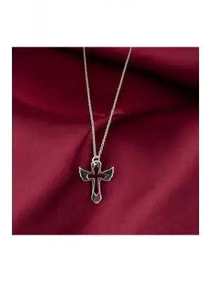 Özel Antik Gümüş Kaplama El Yapımı Kanat Sembol Kadın Erkek Zincirli Kolye