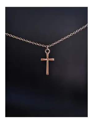 Retro Antik Kaplama Vintage Özel Ank Sembol Zincirli Unisex Kolye