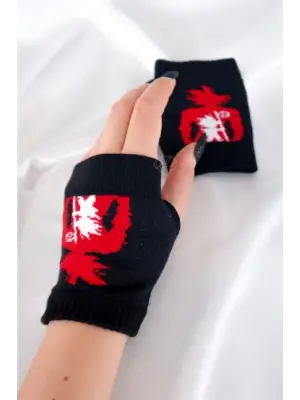 Vintage Sembol Unisex Anime Kısa Eldiven