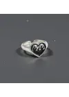 Gothic Kalp Heart Decor Unisex Ayarlanabilir Yüzük