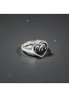 Gothic Kalp Heart Decor Unisex Ayarlanabilir Yüzük