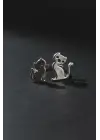 Antik Retro Gümüş Kaplama Cat Ayarlanabilir Zarif Model Kedi Unisex Yüzük