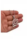 Antik Gotik Gümüş Kaplama Unisex Anime Naruto Uzamaki Zincirli Sarmal Kolye