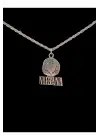 Antik Gümüş Kaplama Çelik Nirvana Rock Müzik Zincirli Kolye