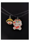 Antik Gümüş Kaplama Paslanmaz Alaşım Hello Kity Sevimli 2li Kolye