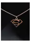 Antik Gümüş Kaplama S Write Hero Sembol Unisex Zincirli Kolye