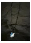 Antik Gümüş Kaplama Unisex Anime Attack On Titan Wings Siyah Zincirli Kolye